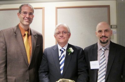  (Left to Right: Dean Chris Long, Delore Zimmerman, Department Head John Iceland)